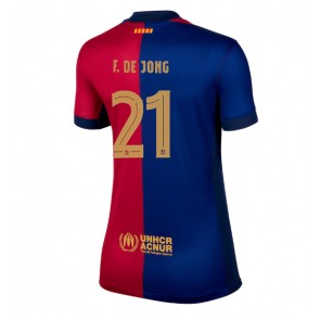 Barcelona Frenkie de Jong #21 Domaci Dres za Ženska 2024-25 Kratak Rukavima